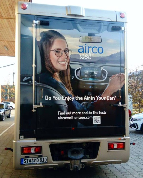 Truck Beklebung airco well® Rückseite