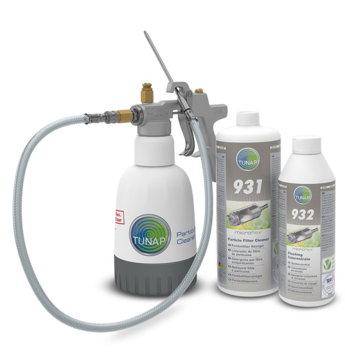 TUNAP  DPF-Reinigungs-Set Produktgruppenbild