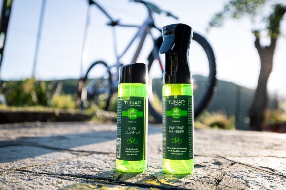 Fahrradreiniger von Tunap Sports jetzt auch als praktisches Flairosol erhältlich 