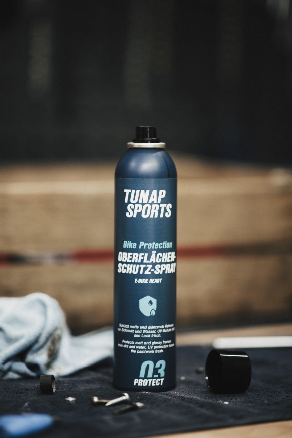 Neues Oberflächenschutz-Spray von Tunap Sports hält Bikes länger sauber